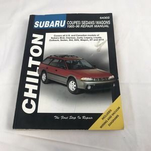 CHILTON 64302 SUBARU‎ COUPES/ SEDANS / WAGONS 1985-96 REPAIR MANUAL 035675082594